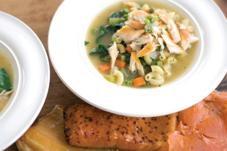 Smoked Trout Noodle Soup